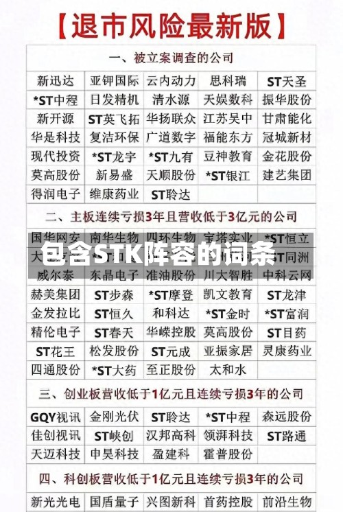 包含STK阵容的词条-第3张图片