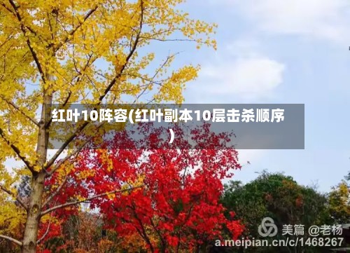红叶10阵容(红叶副本10层击杀顺序)-第3张图片